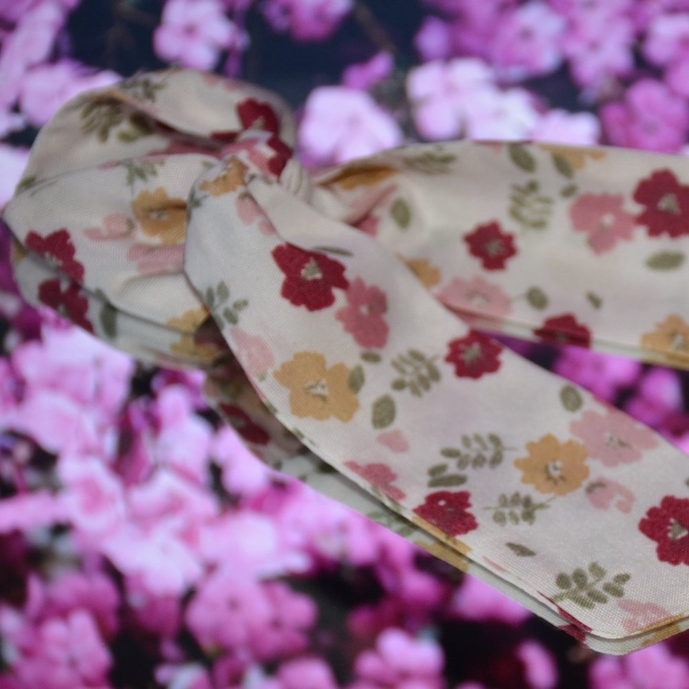Fabric Non-Elastic Hair Tie - Spring Collection